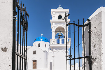 Image showing Church on Santorini