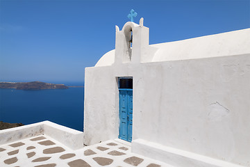 Image showing Church on Santorini