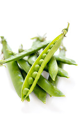 Image showing Pods of green peas.