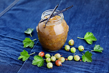 Image showing gooseberry jam