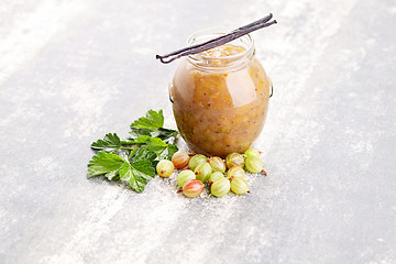 Image showing gooseberry jam