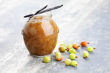 Image showing gooseberry jam