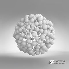 Image showing 3d abstract spheres composition. Vector illustration. 