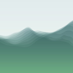 Image showing Water Wave. Vector Illustration For Your Design. 