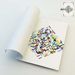 Image showing A4 Business Blank. Abstract Vector Illustration. 