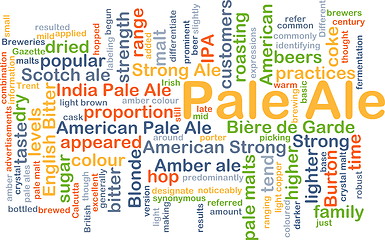 Image showing Pale ale background concept