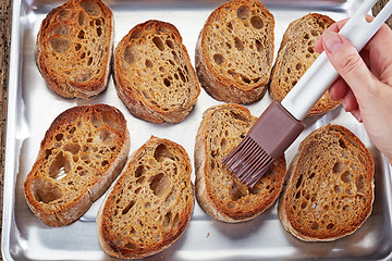 Image showing toasted bread slices