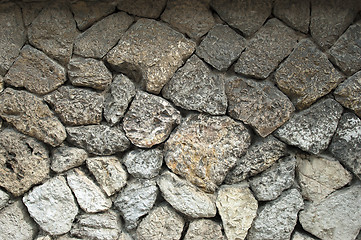Image showing Old Stone Wall Surfaces Texture Backgrounds