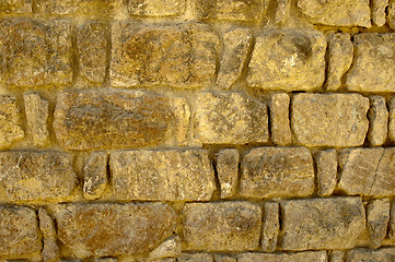 Image showing Old Stone Wall Surfaces Texture Backgrounds