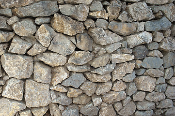 Image showing Old Stone Wall Surfaces Texture Backgrounds