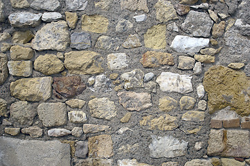 Image showing Old Stone Wall Surfaces Texture Backgrounds