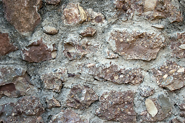 Image showing Old Stone Wall Surfaces Texture Backgrounds