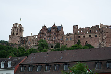 Image showing Heidelberg\'s castle from the citycenter