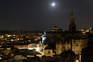 Image showing Under the moon in Toledo