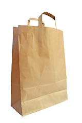 Image showing Brown paper shopping bag