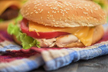 Image showing home made burgers