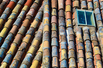 Image showing Colorfull roof tiles