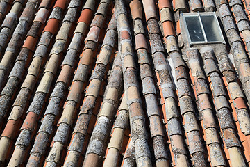 Image showing Roof tiles around a window