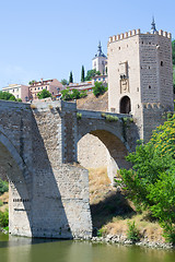 Image showing Toledo from the Roman bridge