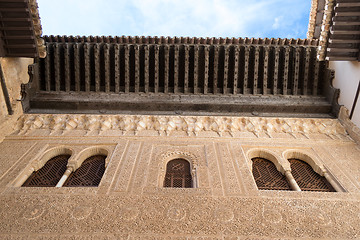 Image showing Looking up the Patio in the Alhambra