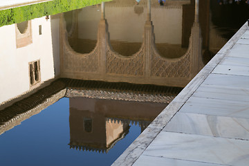 Image showing From a pool in Alhambra