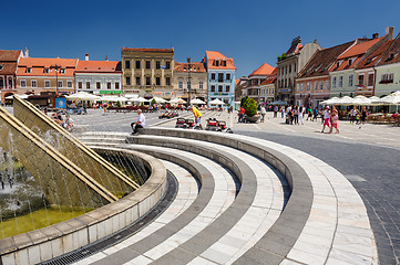 Image showing Usual day at Council Square, Brasov