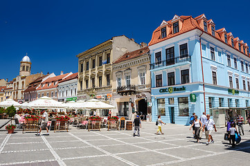 Image showing Usual day at Council Square, Brasov