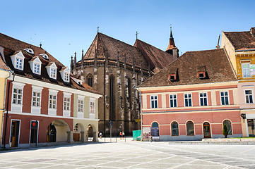 Image showing Black Church near the Council Square in Brasov, Romania