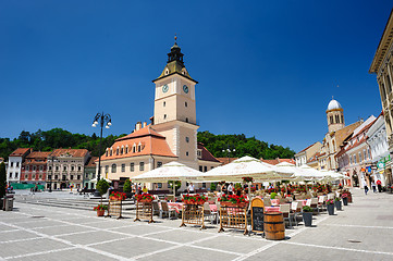 Image showing The old town hall and the council square, Brasov