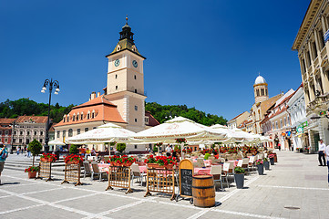 Image showing The old town hall and the council square, Brasov