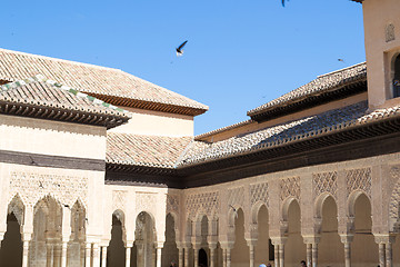 Image showing Arches with a blue sky