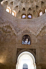 Image showing Celling detail at alhambra