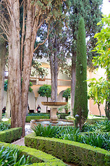 Image showing Gardens in Alhambra