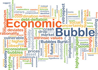 Image showing Economic bubble background concept