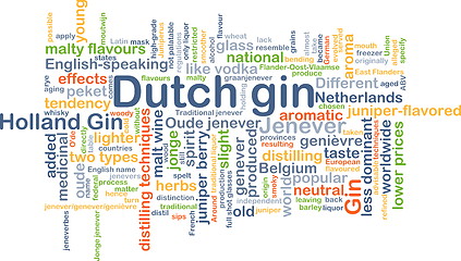 Image showing Dutch gin background concept