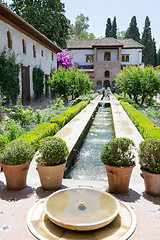 Image showing Fountain in the garden