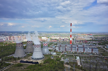 Image showing Combined heat and power factory. Tyumen. Russia