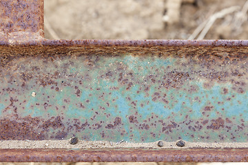 Image showing Abstract Aged Iron Beam Background