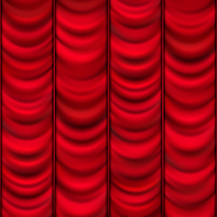 Image showing Red curtain background template. EPS 10