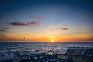 Image showing atlantic sunset