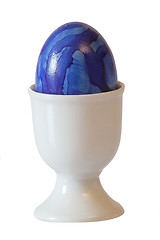 Image showing Blue easter egg