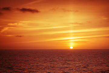Image showing atlantic sunset