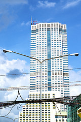 Image showing  bangkok terrace  thailand  in office district electrical pipe