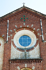 Image showing building old  in italy      and sunlight