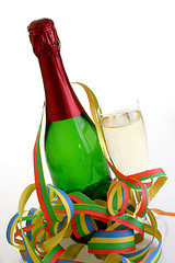 Image showing Bottle of sparkling wine