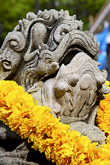 Image showing demon   the temple bangkok asia   stone  warrior monster