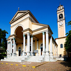 Image showing beautiful old architecture in italy europe milan religion and su