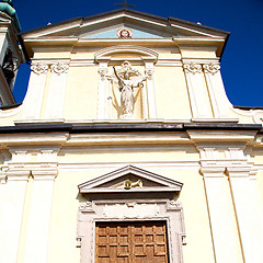 Image showing old architecture in italy europe milan religion and sunlight