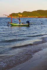 Image showing sunrise asia in the  lomprayah bay isle and south china sea  