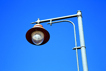 Image showing  street lamp in morocco   and sky